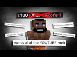 YouTube Rank Removed...