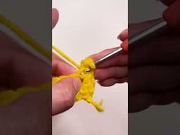 How to do a FRONT LOOP ONLY in crochet #crochet #crochetforbeginners #howtocrochet #crochettutorial