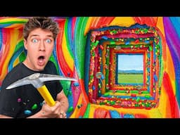 I ESCAPED 1,000 LAYERS OF CANDY || Eating EVERY EXTREME Rainbow Minecraft vs Disney vs Roblox Candy
