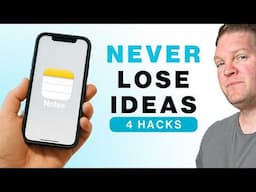 Never Lose a Great YouTube Idea Again! // 4 Apple Notes Hacks