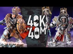 NEW Space Wolves vs Grey Knights. Chapter Approved Warhammer 40k in 40m