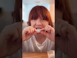 Trying Vegan Swedish Gummies 🍬 | hot for food #Shorts