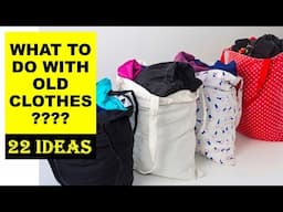 22 IDEAS TO REUSE OLD CLOTHES INTO SOMETHING NEW | REUSE OR RECYCLE OLD CLOTHES @diyprocessbyhema