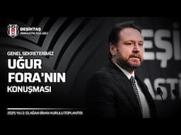Genel Sekreterimiz Uğur Fora'nın Konuşması | 2025 Yılı 2. Olağan Divan Kurulu Toplantısı