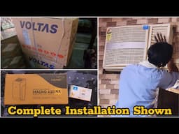Stabilizer and MCB Installation Window AC  | Install Stabilizer and MCB in Voltas Window AC ⚡️