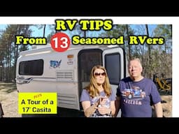RV Tips & Advice From SEASONED RV Owners ⦁ Tour a 17' Casita #rvtips 🚐