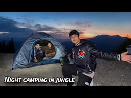 Night camping in jungle 😱 with friends