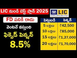 LIC Best Pension Plan 2025 | LIC Pension Plans In Telugu | LIC Smart Pension Plan 879