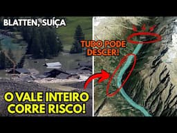 Análise: Risco de ROMPIMENTO DE BARRAGEM ameaça o vale de Blatten! Satélite registra destruição!