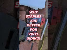 Strapless To Fasten Vinyl Siding #shorts #siding #vinylsiding #staples #senco #tools #sencotools