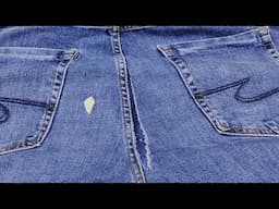 How to Fix Holes in Jeans Between the Legs Without Leaving Any Trace / Do It Yourself