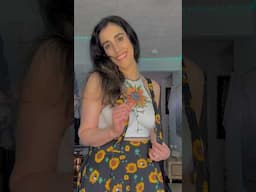 Transforming A Plain Crop Top Into A Sunflower Masterpiece