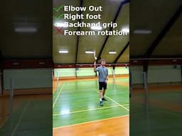 Badminton Backhand Power Step by Step  #badminton #bulutangkis #badmintonlovers #badmintongame