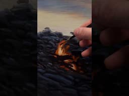 building a campfire 🏕 #myhappyplace #art