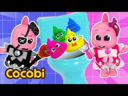 Pink vs Black Princess - Rainbow Toilet | EP4 | Cocobi Cartoon for Kids