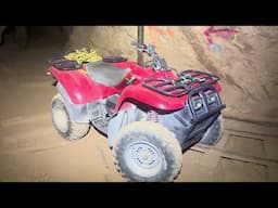 Underground ATV hauling in the mine