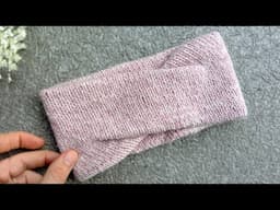Knit Twisted Double Layer Headband