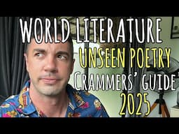 IGCSE World Literature - UNSEEN POETRY (FULL WALKTHROUGH)