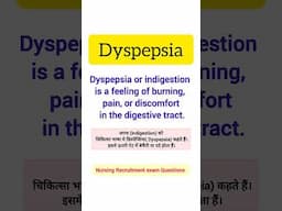 Dyspepsia//Indigestion