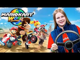 Assistant and Baby Daisy Race Luigi in Mario Kart World for the Nintendo Switch 2