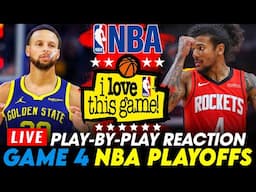 🔴WARRIORS vs HOUSTON ROCKETS - GAME 4 PLAYOFFS │ 2025 NBA Game Play-By-Play Reaction & Scoreboard