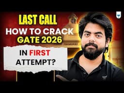 Last Call to Crack GATE 2026 in First Attempt – Vishal Soni Sir’s Final Word!