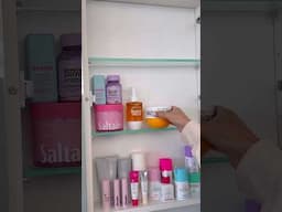 ORGANIZE MY SKINCARE WITH ME 🌸 #aesthetic #skincare #asmr