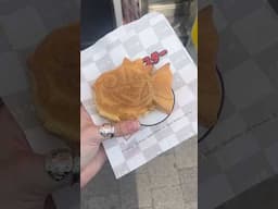 My first Magikarp Taiyaki in Japan! Hello chocolate! Yum! #japan #snacks