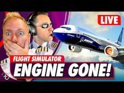 737 MAX Engine Failure in MSFS 2020 – Flying It LIVE with Real Pilots!