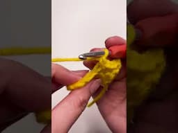 How to do a BACK LOOP ONLY in crochet #crochet #crochetpattern #crochetforbeginners #crochettutorial
