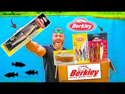 Berkley Sent Me a Mystery Box LOADED w/ INSANE Baits!! (1v1 Fishing Challenge)