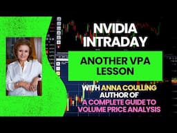 Volume price analysis in action on the 3 minute chart for Nvidia