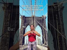 QUANDO estou em OUTRO PAÍS e não FALO A LINGUA LOCAL e NENHUM IDIOMA #shorts #viagem #ingles