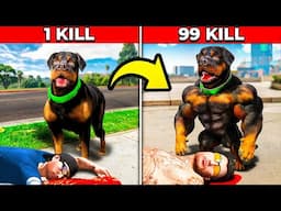 A cada KILL meu CACHORRO fica MAIS FORTE!! (GTA 5 rp)