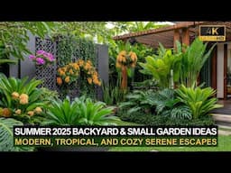 Summer 2025 Backyard & Small Garden Ideas | Modern, Tropical, and Serene Escapes
