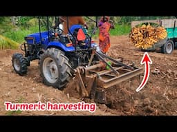 PTO operated Turmeric Harvester | Farmtrac Atom 26 4wd mini tractor