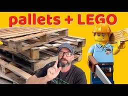 Bricks made with PalletWood - Plus LEGO Bricks, the result was amazing