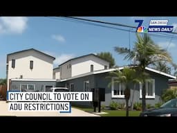 Mon. June 16 | San Diego City Council to vote on ADU restrictions | NBC 7 San Diego