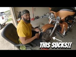 ONE THING I REALLY HATE ABOUT MOTORCYCLES!! BUT I HAD NO CHOICE...