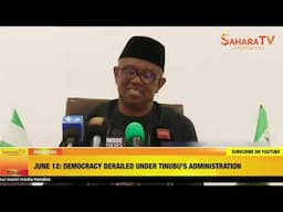 FULL SPEECH: Peter Obi Tears Into Tinubu's Administration Over Failing Democracy In Nigeria