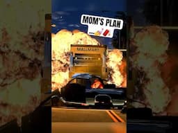 Girl Chased By SUV… But Her MOM Has the Plan! 😱  #beamngdrive