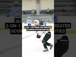 2-ON-1 OPTIONS FOR GREATER SCORING OPPORTUNITIES #hockeycoaching #hockeytraining