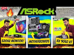 520Hz Gaming Monitor, RX 9060 XT and much more at ASRock Computex 2025