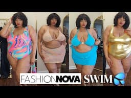 Fashion Nova Curve Swimsuit Try On Haul | Plus Size Swimwear | Victoria Lashay