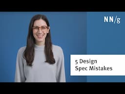 5 Common Mistakes When Creating Design Specs