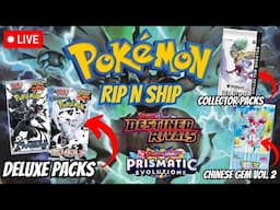 LIVE Pokemon RIP N SHIP! BLACK N WHITE DELUXE PACKS IN STOCK!