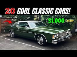 20 Cool Classics You Can Actually Afford! $1K–$8 5K