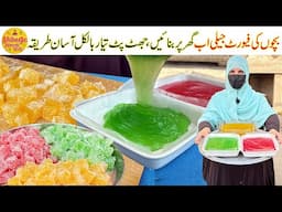 Kids Favorite Homemade Jelly Recipe | How To Make Jelly at Home | Village Handi Roti