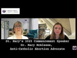 Oppose Anti-Catholic Dr. McAleese as St.  Mary's 2025 Commencement Speaker