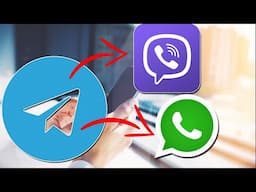 Как переслать Фото (Видео) с Телеграма на Viber или WhatsApp на телефоне Андроид
